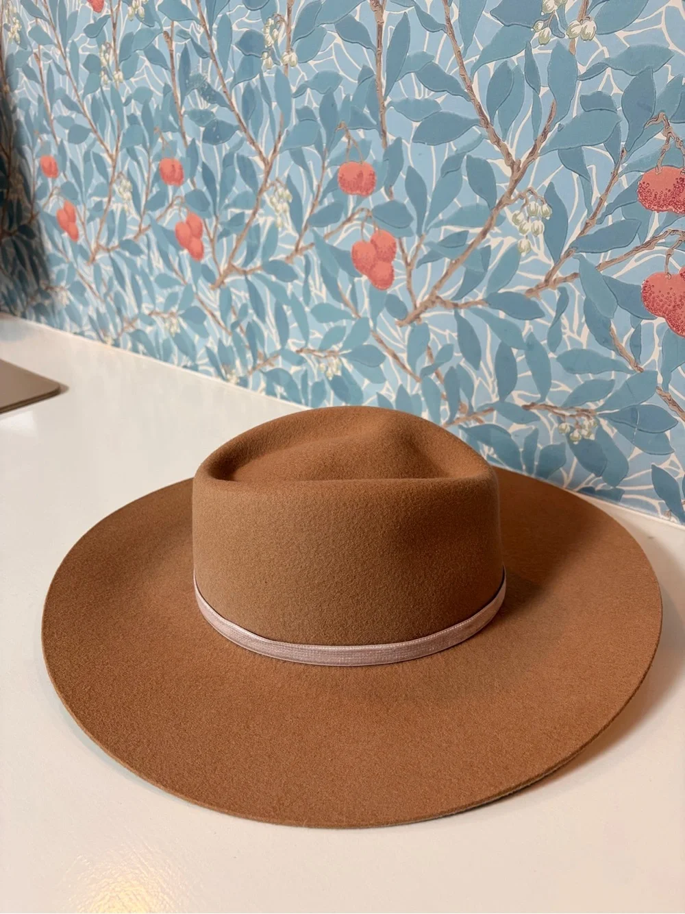 rag & bone | Wool Fedora Hat | Camel Brown | Classic | Quiet Luxury | Size Small
